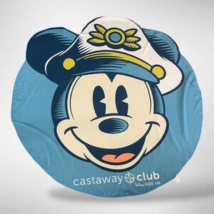 Disney Cruise Line Castaway Club Mickey Mouse Oversized Beach Towel Blue